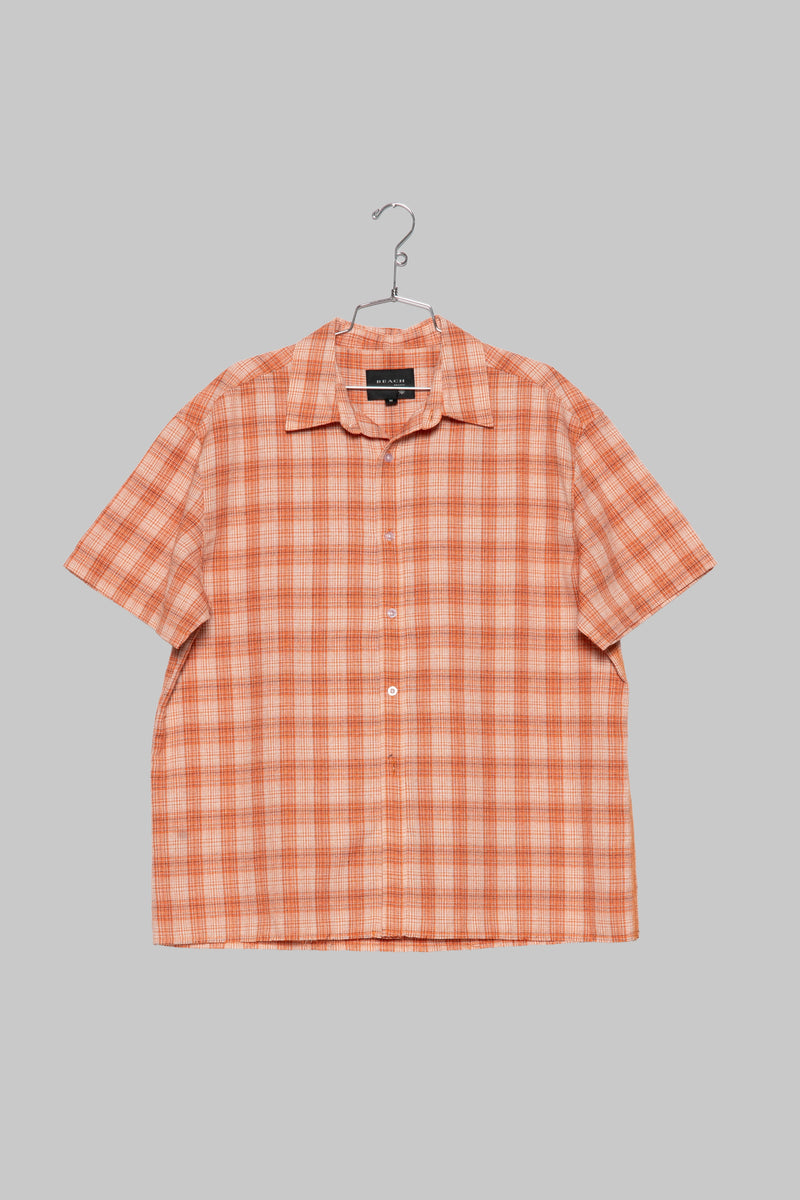 Hold SS Shirt - Orange Check