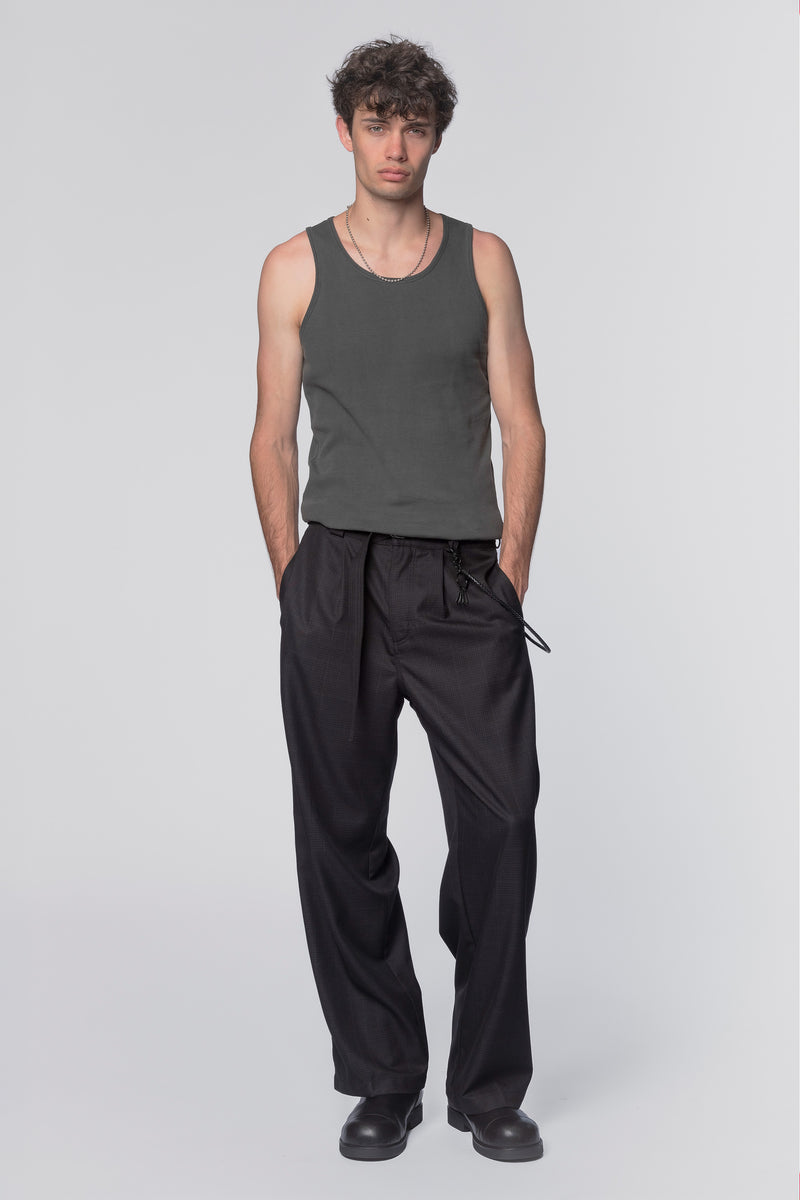 LIMIT TROUSER - BLACK PLAID