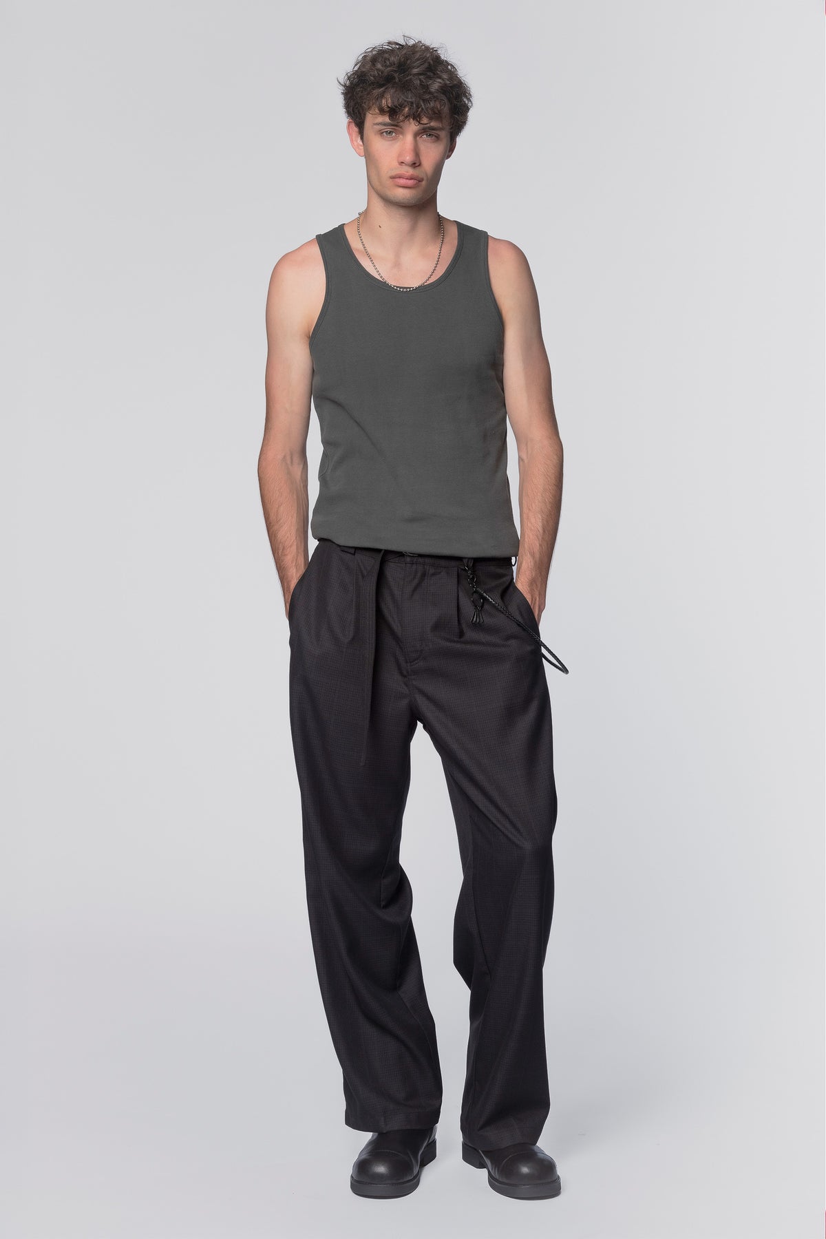 LIMIT TROUSER - BLACK PLAID