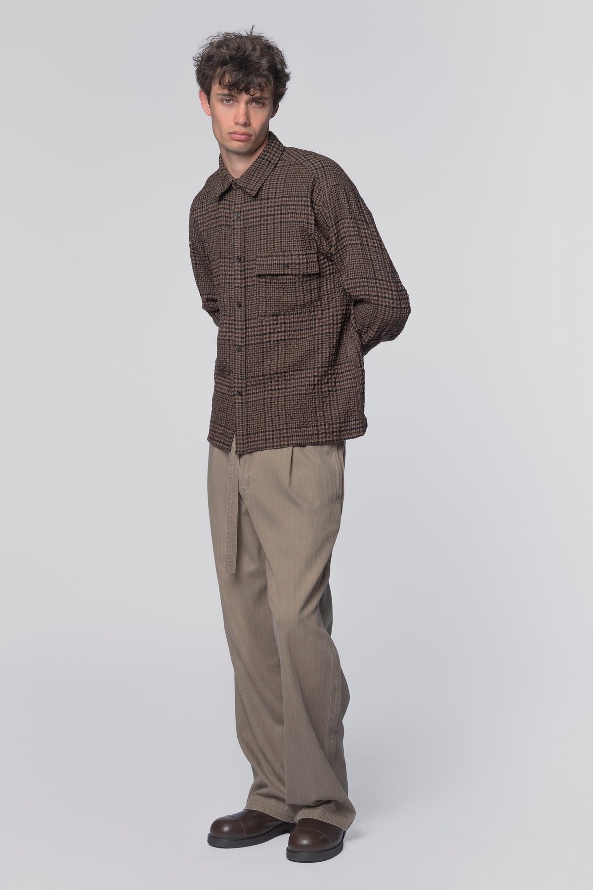 LS POCKET SHIRT - EARTH CHECK