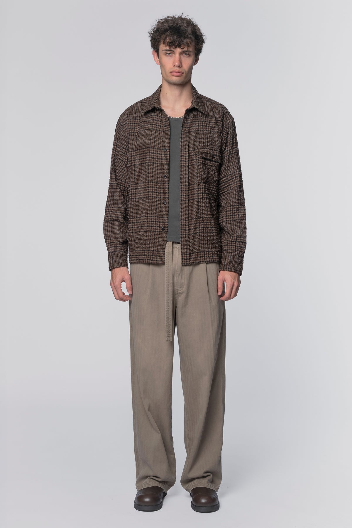 LS POCKET SHIRT - EARTH CHECK