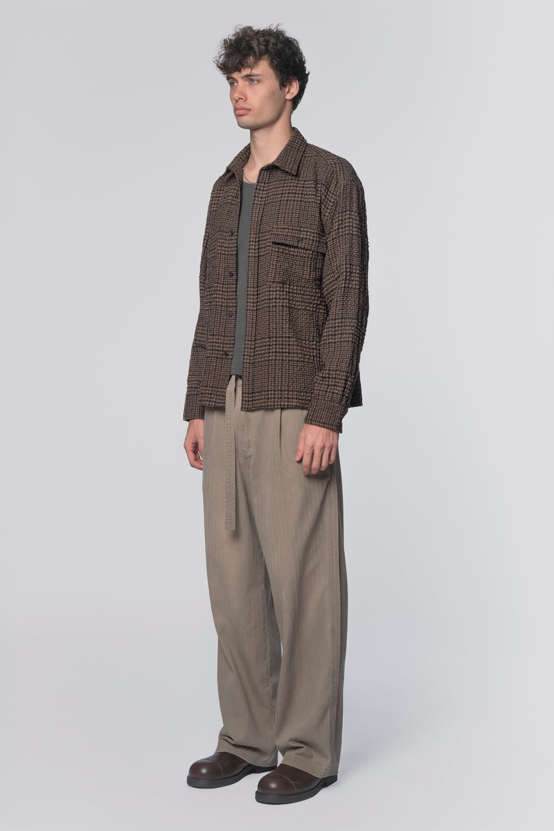 LS POCKET SHIRT - EARTH CHECK