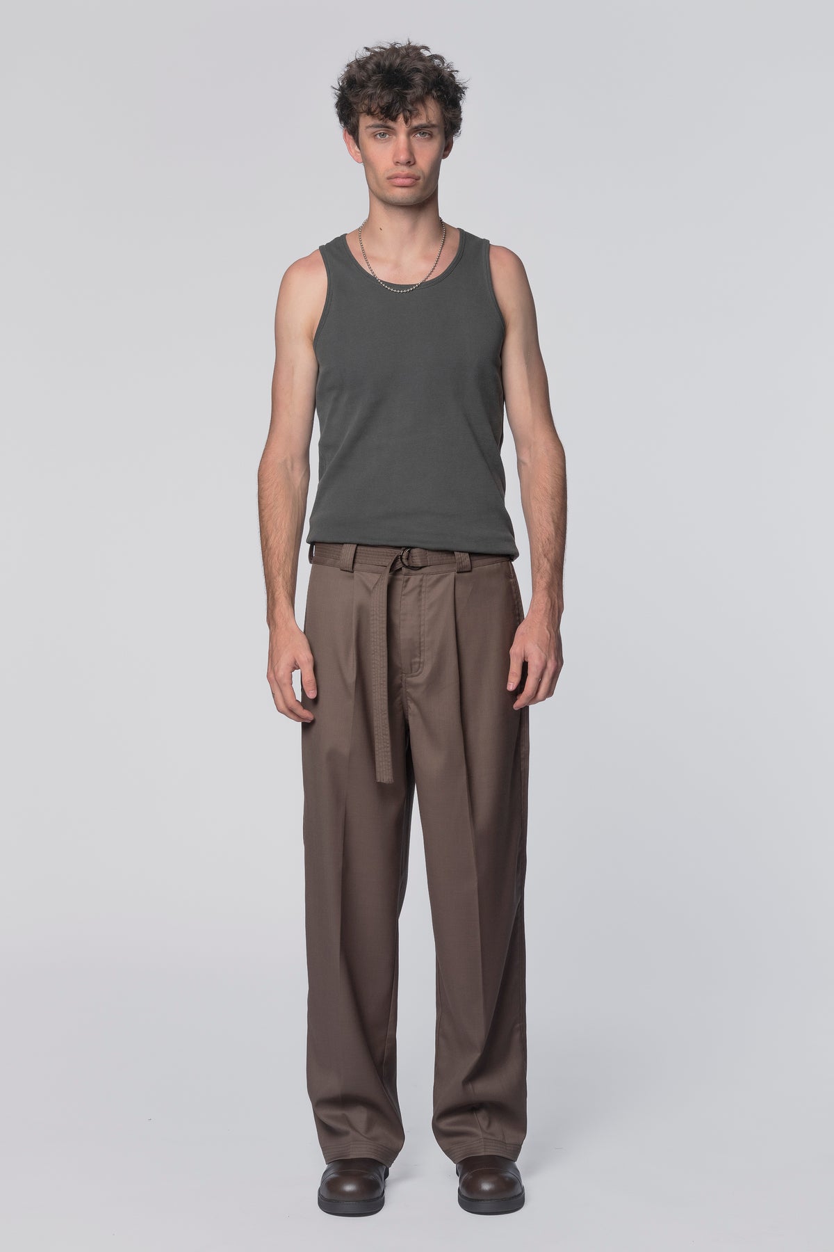 ABOVE THE CLOUDS X BEACH BRAINS - PLEATED WORK PANT