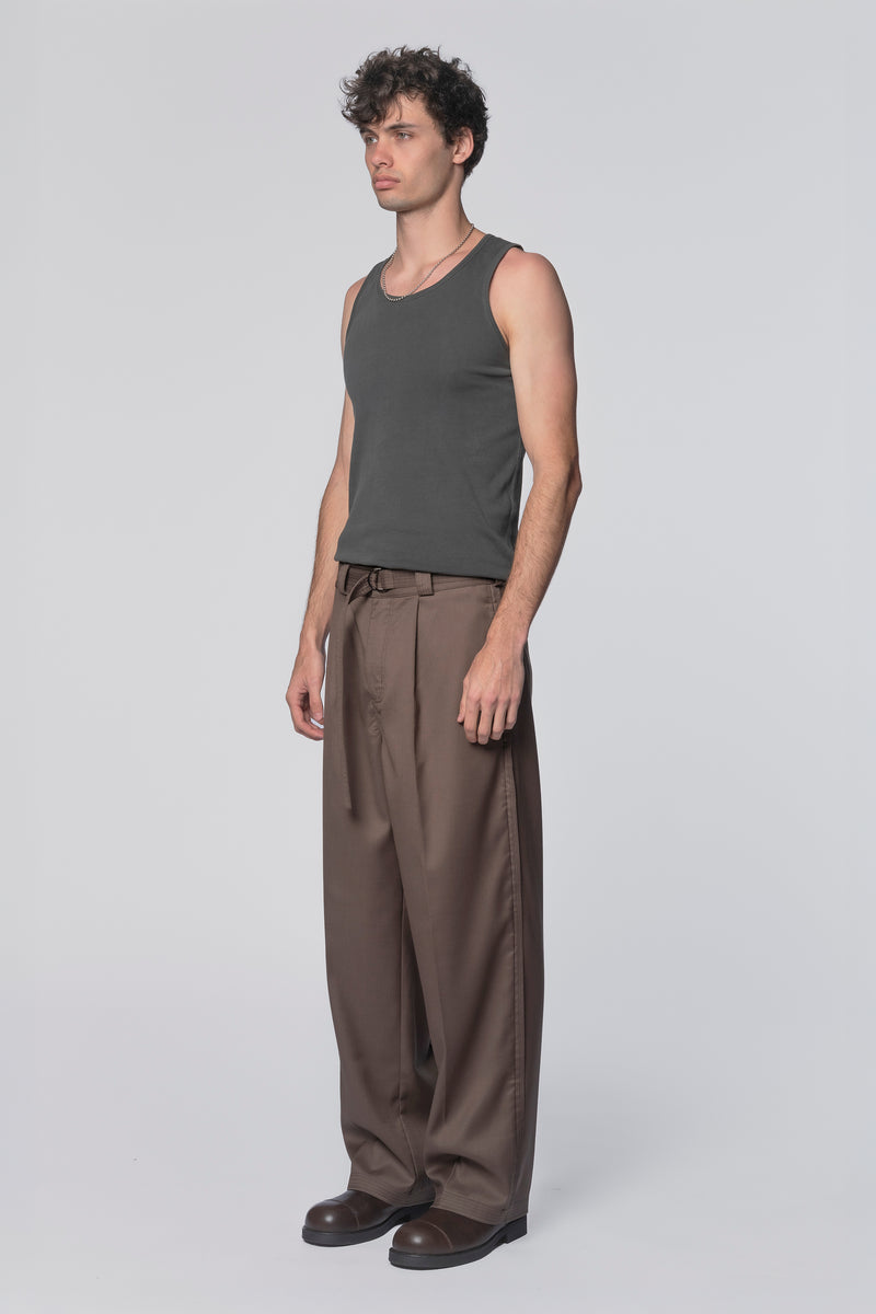 ABOVE THE CLOUDS X BEACH BRAINS - PLEATED WORK PANT