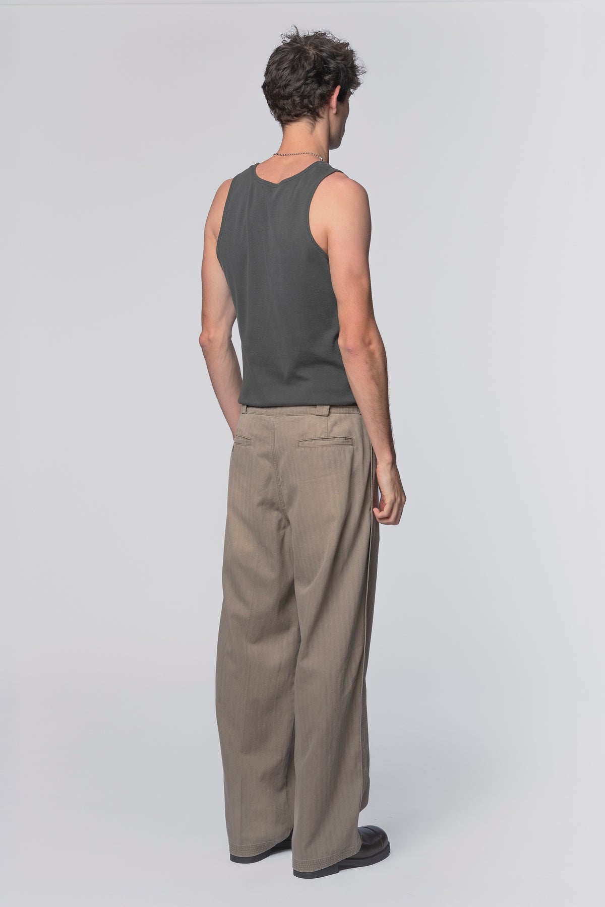PLEATED WORK PANT - SUN FADED FAWN