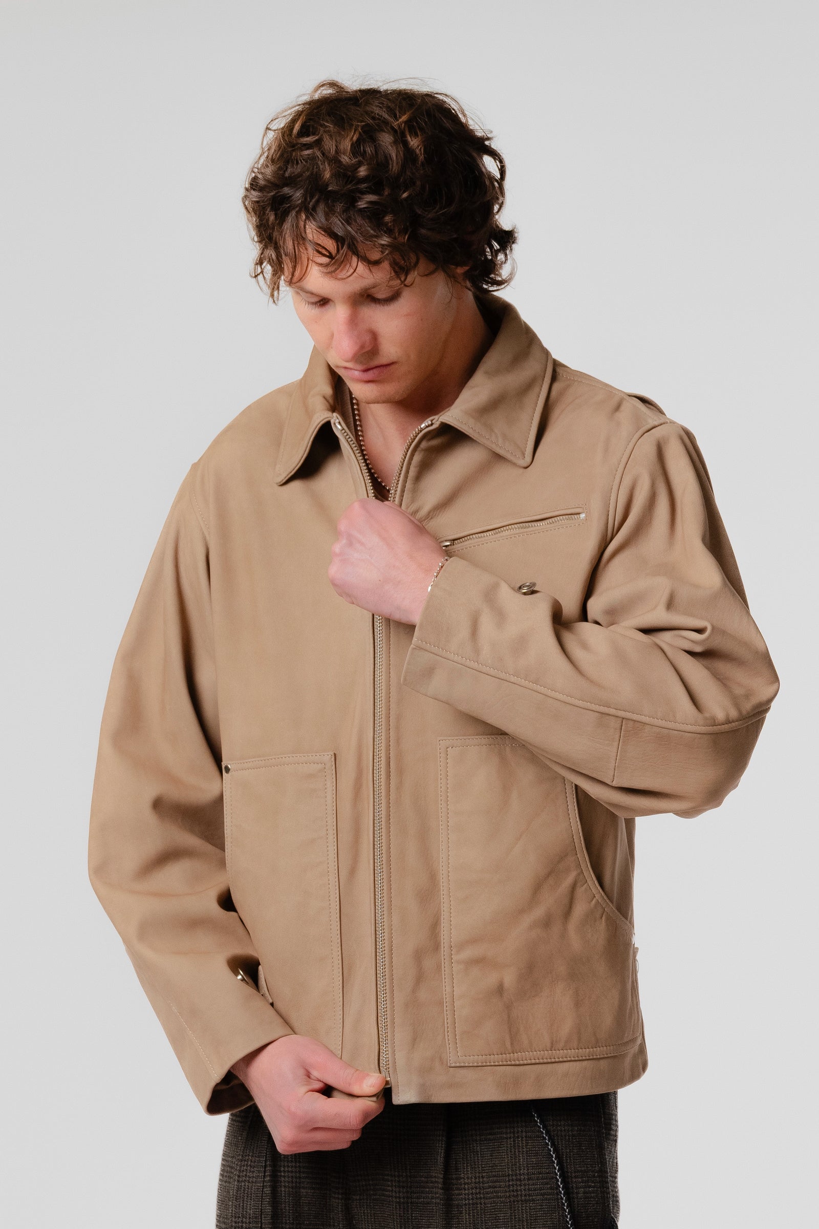 Welding Jacket - Tan