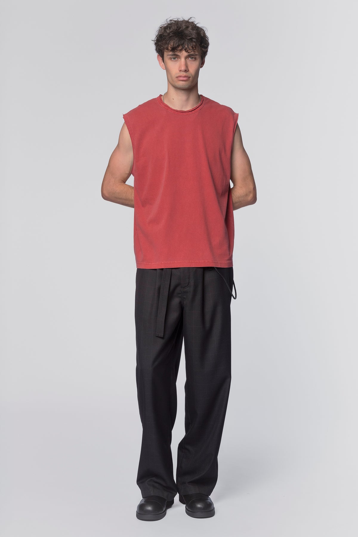 THRASHED SINGLET - RED