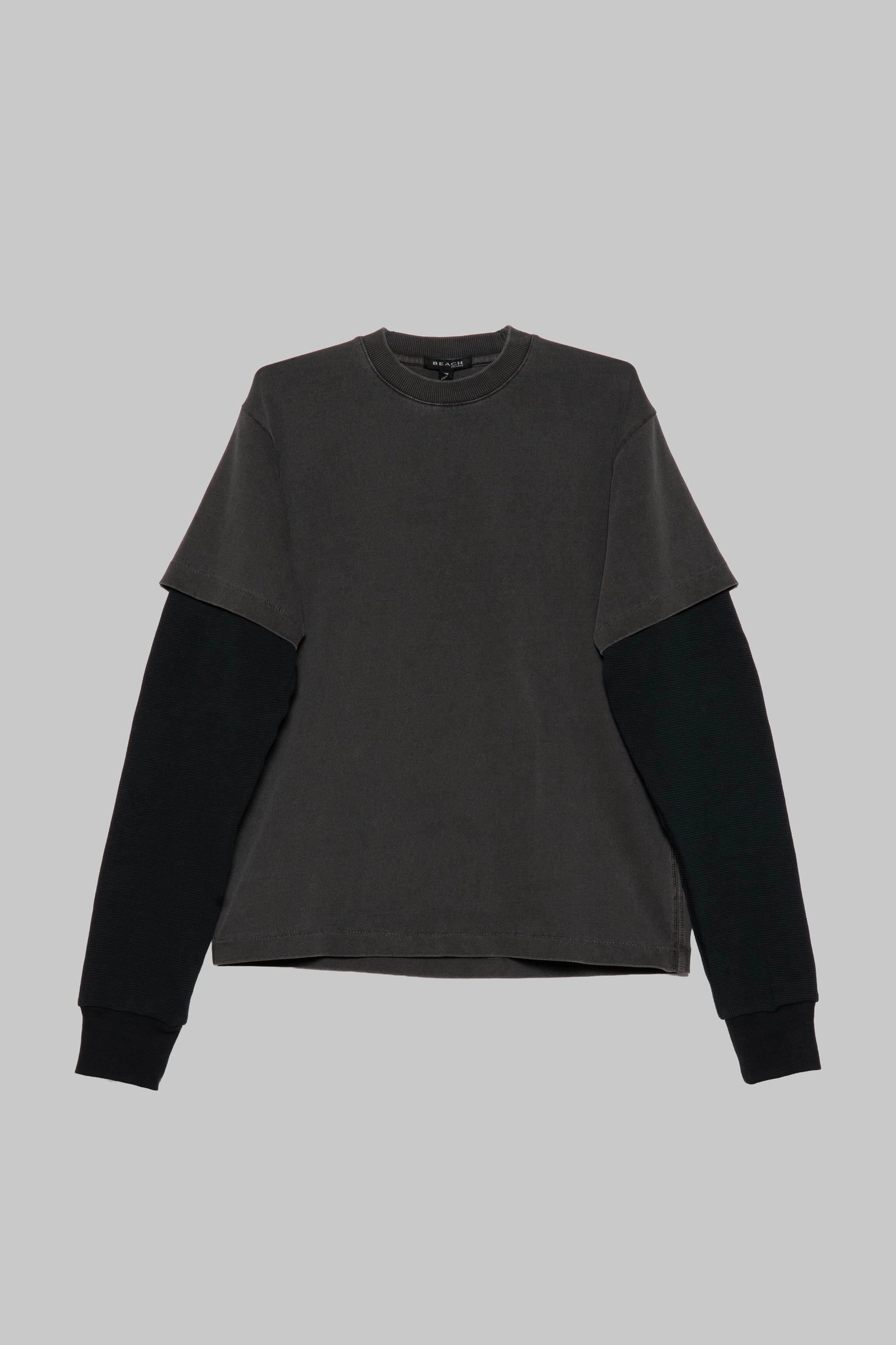 Tide Double T-Shirt - Charcoal/Black