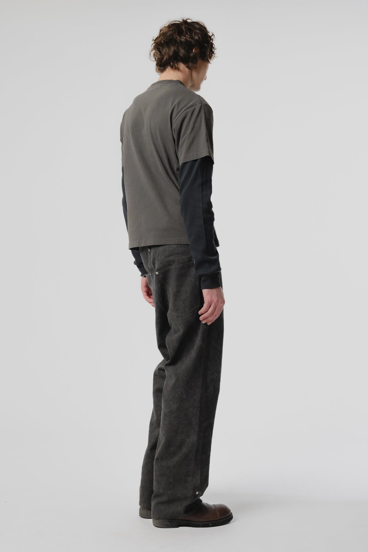 Tide Double T-Shirt - Charcoal/Black
