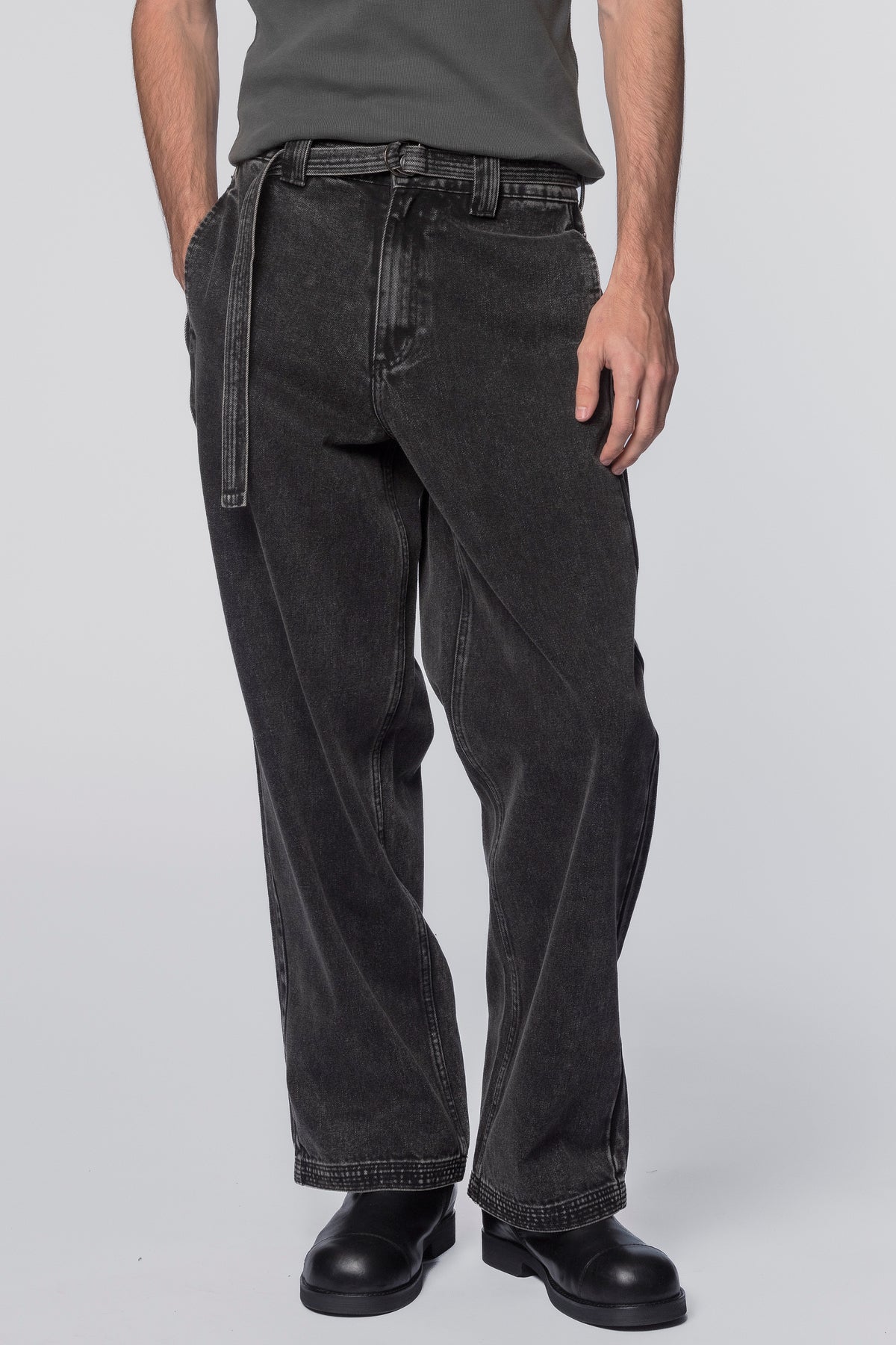Work Cut Jeans - Washed Black